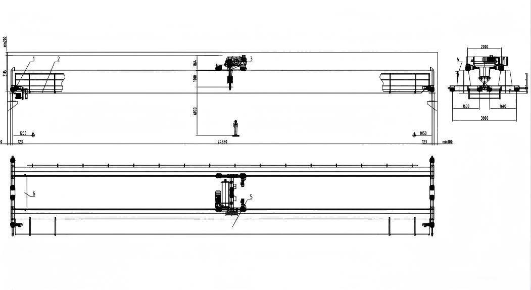 Euro-type double girder overhead crane with electric hoist (5)12.png Euro-type double girder overhead crane with electric hoist (5)12.png