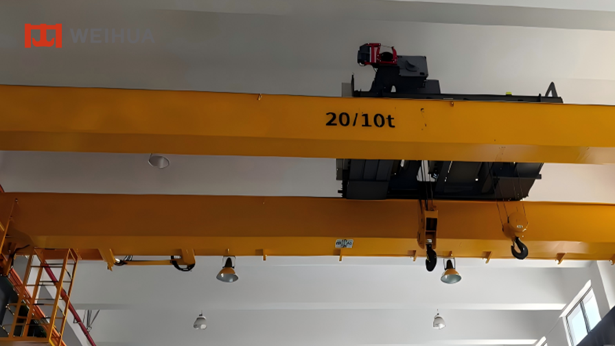 Euro-type double girder overhead crane with electric hoist .png