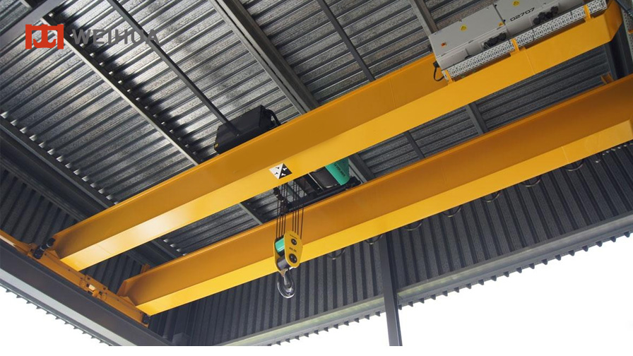 Euro-type double girder overhead crane with electric hoist