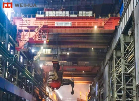 Weihua Delivers 5 Sets of 320T Heavy-Duty Ladle Cranes for Hebei Metallurgy Project